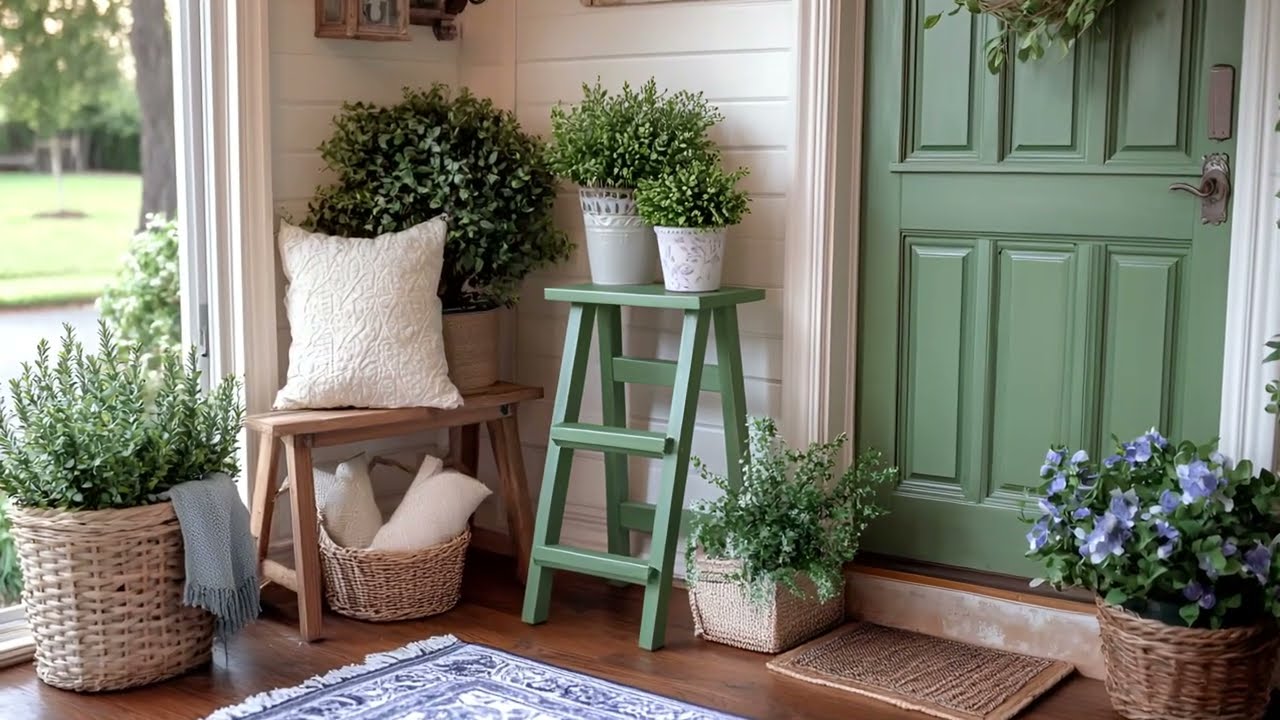 Vintage Farmhouse Revival DIY Green Furniture Flips with Rustic Cottage Soul