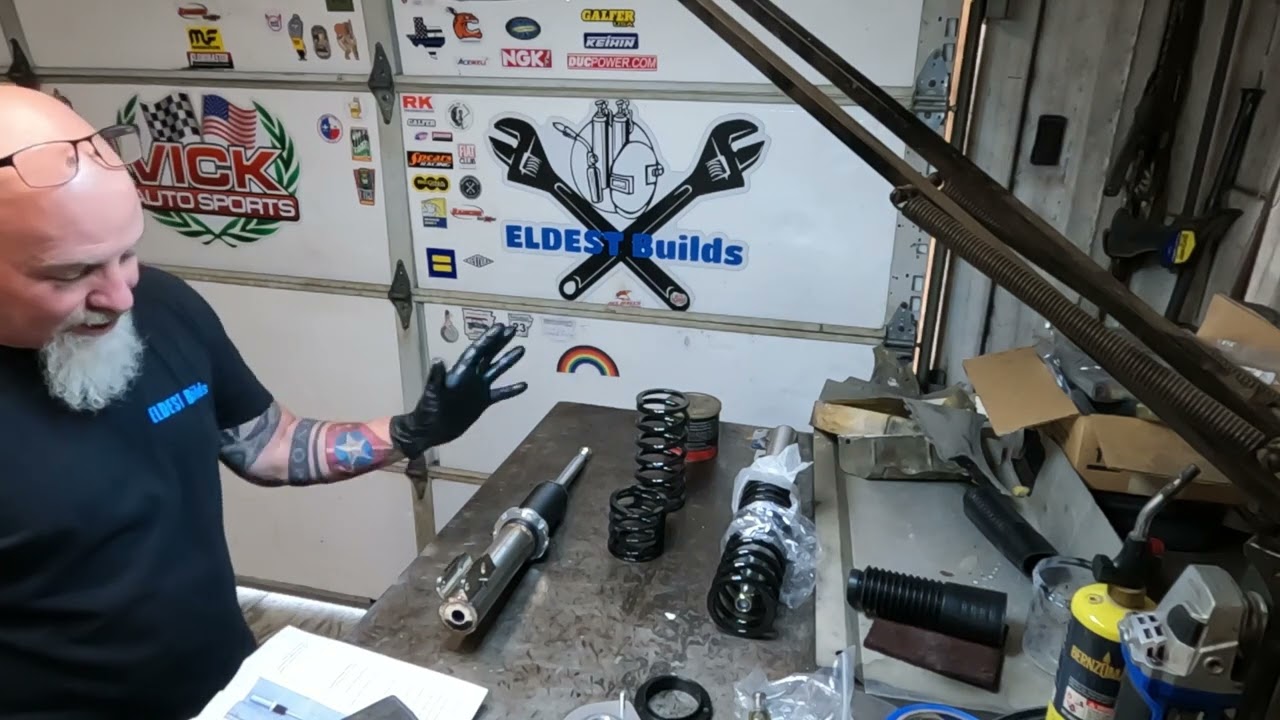 1984 Bertone X 1/9, Building the Vick Autosports Coilover kit with hydrasports for the X19