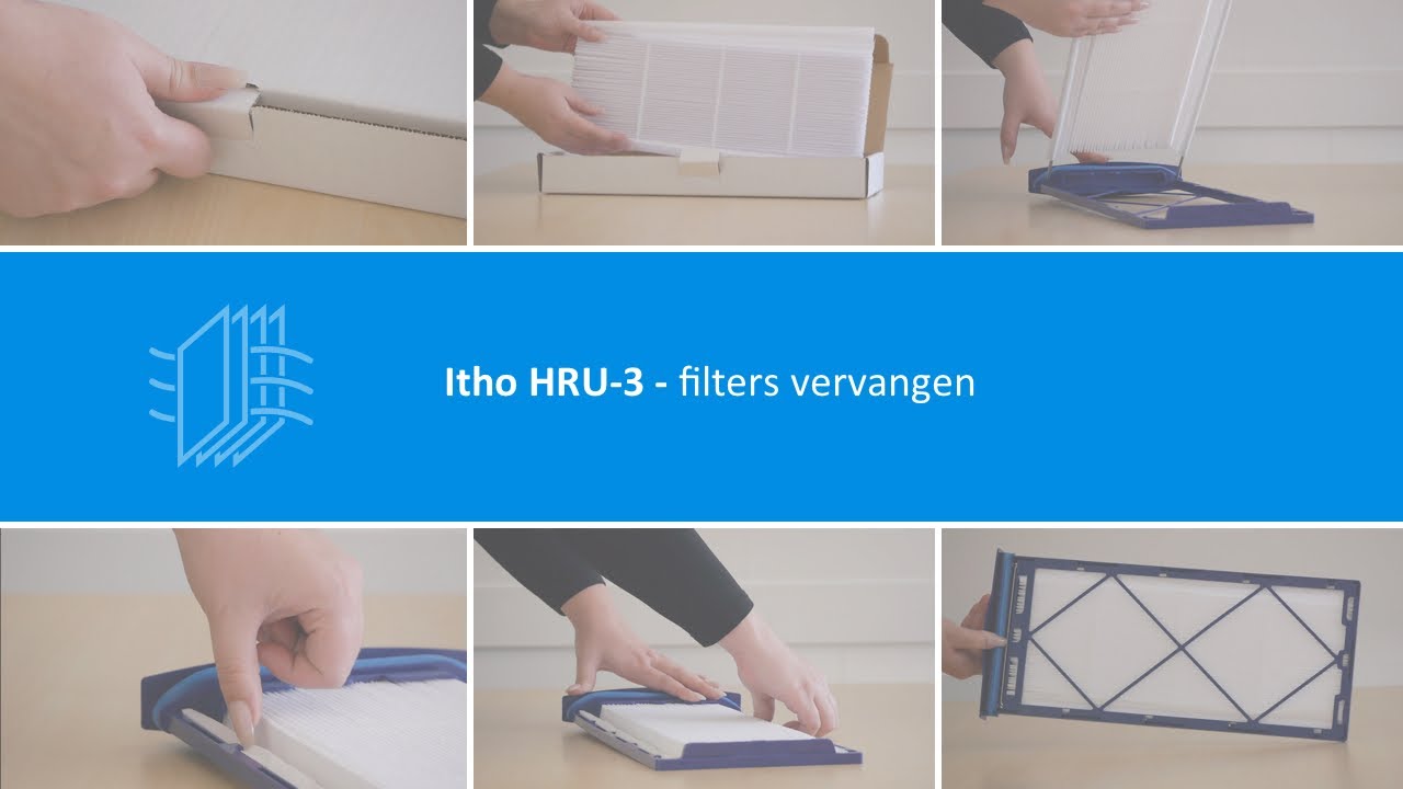 Itho HRU-3 filters vervangen | WTW Filter Store