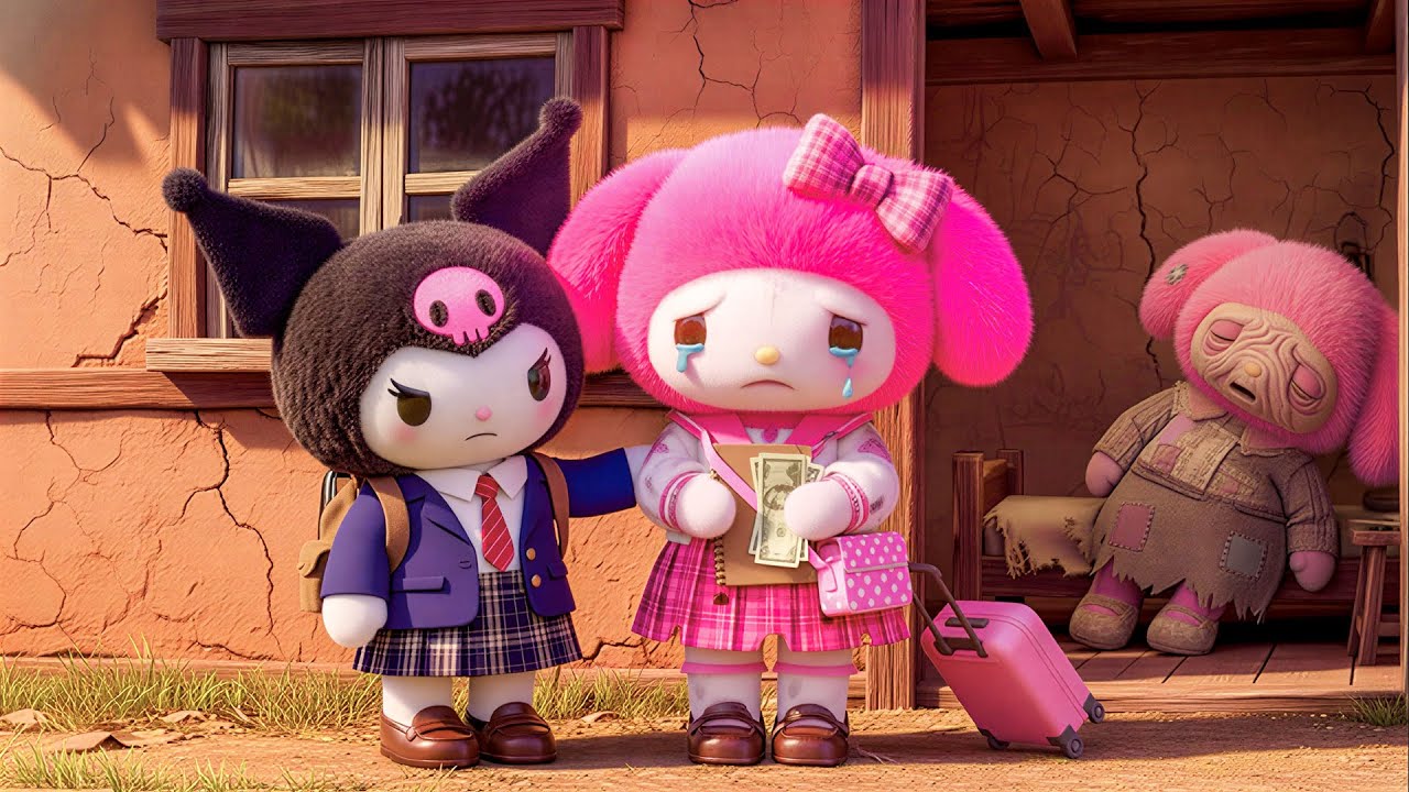 Melody Family Is Struggling… Kuromi & Hello Kitty Help Her Keep Studying 📚💖
