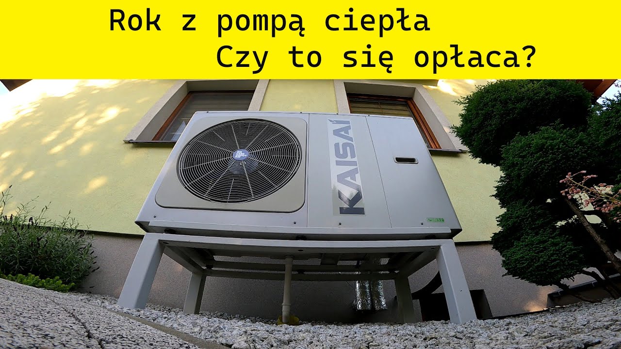 Rok z pompą ciepła - czy  to się opłaca? Zużycie energii elektrycznej przez pompę ciepła Kaisai 10kw