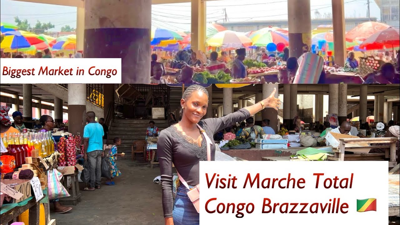 Visiting The Biggest Market In Congo Brazzaville 🇨🇬 (Everything here is expensive 🙆‍♂️)