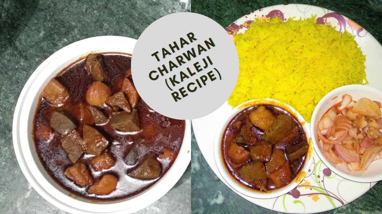 Kashmiri Style (Tahar Charwan & Yellow Rice) || MUTTON LIVER RECIPE || Sanskari Foodie ||