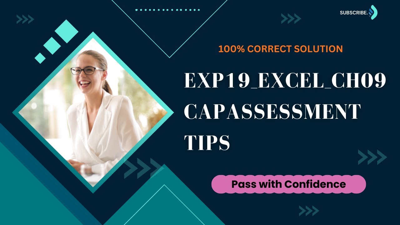 Exp19_Excel_Ch09_CapAssessment_Tips | Step by Step Solution | Easy CAP Assessment Tips in Excel 09