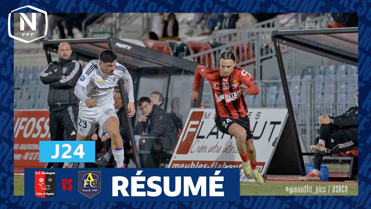 J24 I US Boulogne CO – Aubagne FC (1-1), le résumé I National FFF 2024-2025
