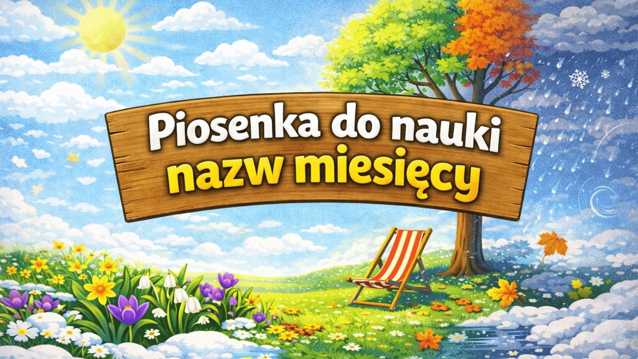 Piosenka do nauki NAZW MIESIĘCY i PÓR ROKU - PiosenkoNauka