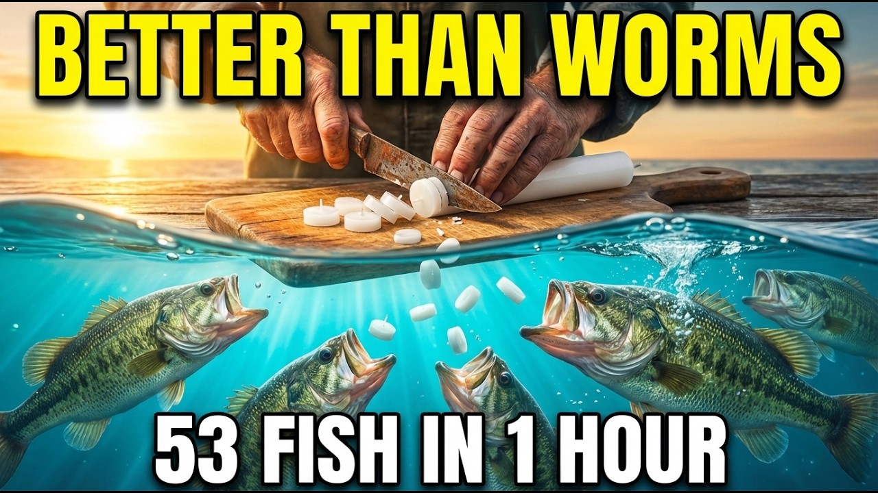 I Cut a Candle Like THIS and Caught 53 Fish — Everyone Thought I Was Using Live Bait