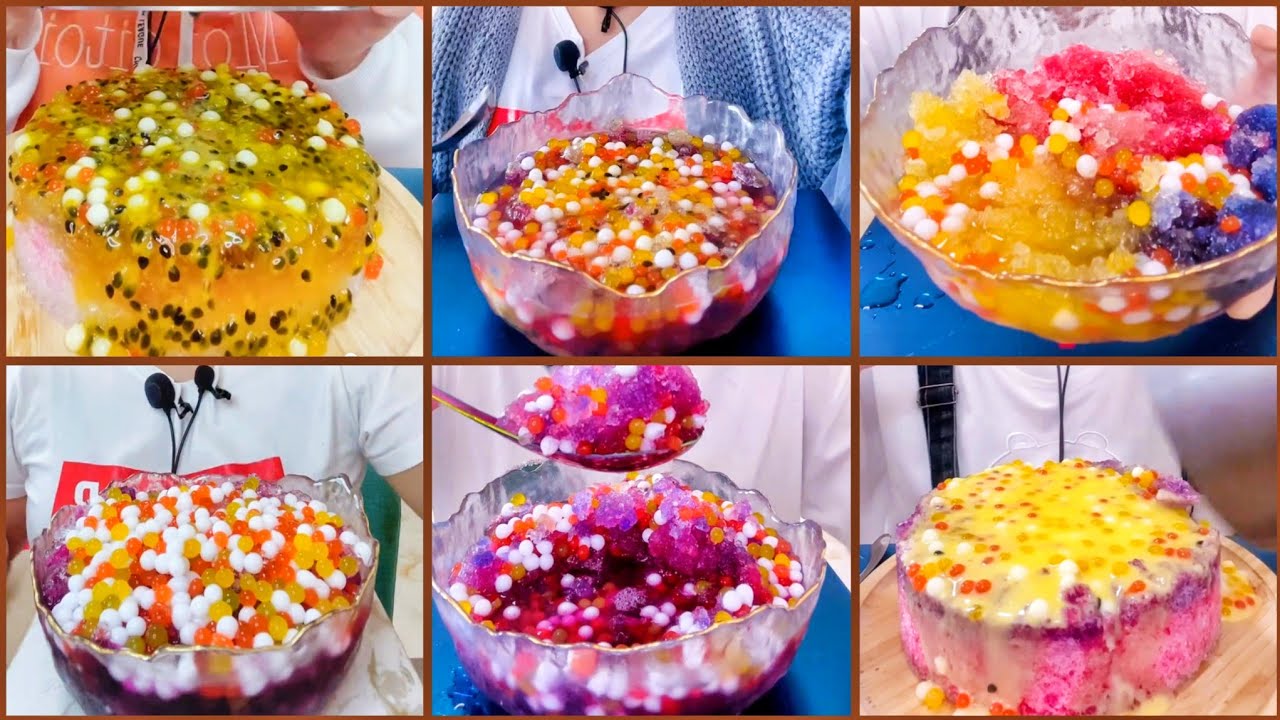 QIAN || MINI ICE BOWL || SLUSHY ICE WITH POPPING BOBA BALL || ICE CAKE || ice shop &bull;old