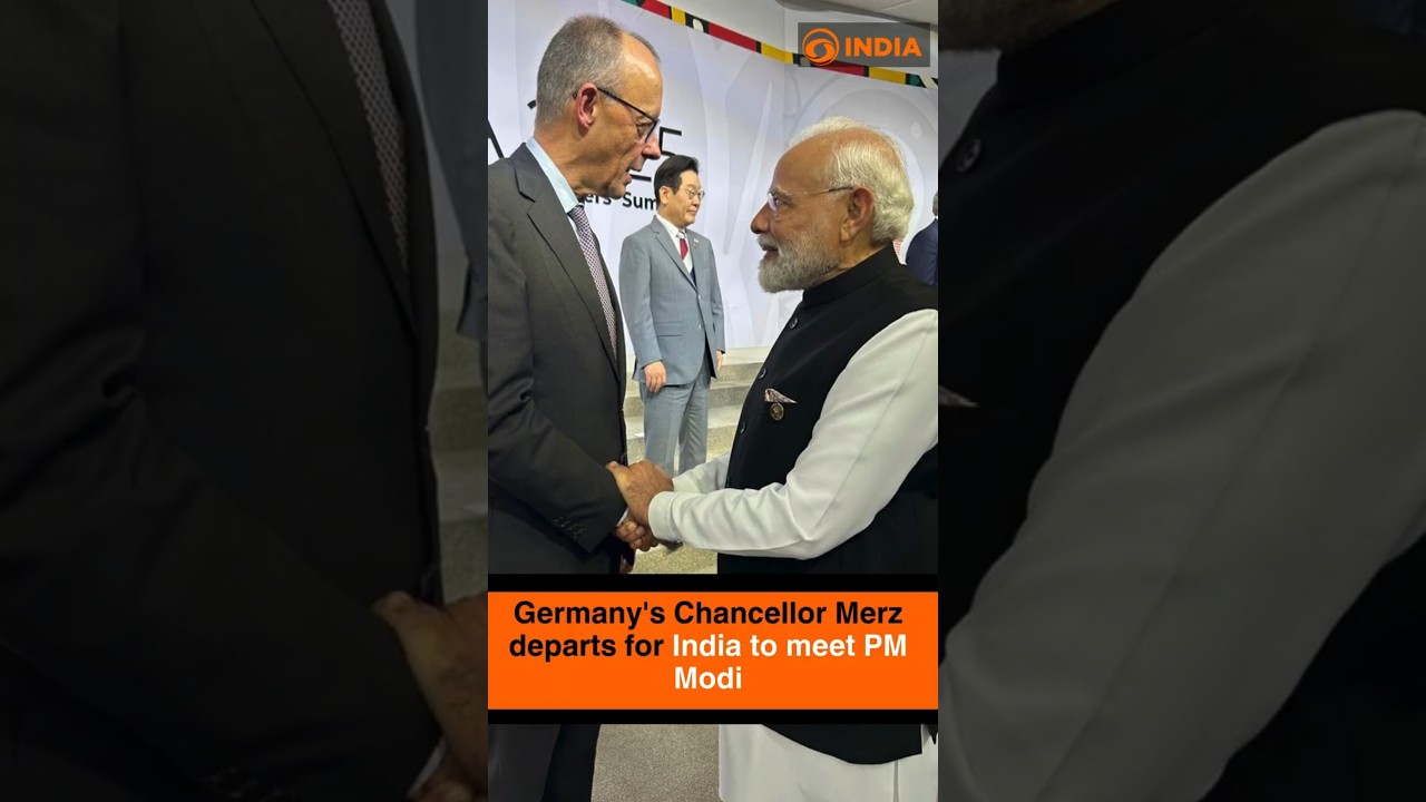 Germany's Chancellor Merz departs for India to meet PM Modi
