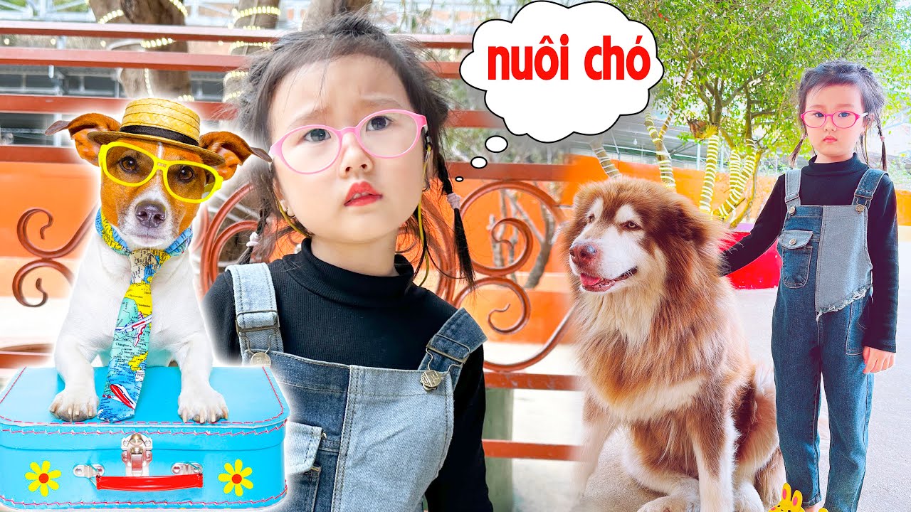 Cam Cam v&agrave; ước muốn nu&ocirc;i th&uacute; cưng, đến n&ocirc;ng trại đủ c&aacute;c loại ch&oacute; đ&aacute;ng y&ecirc;u - Cam Cam TV