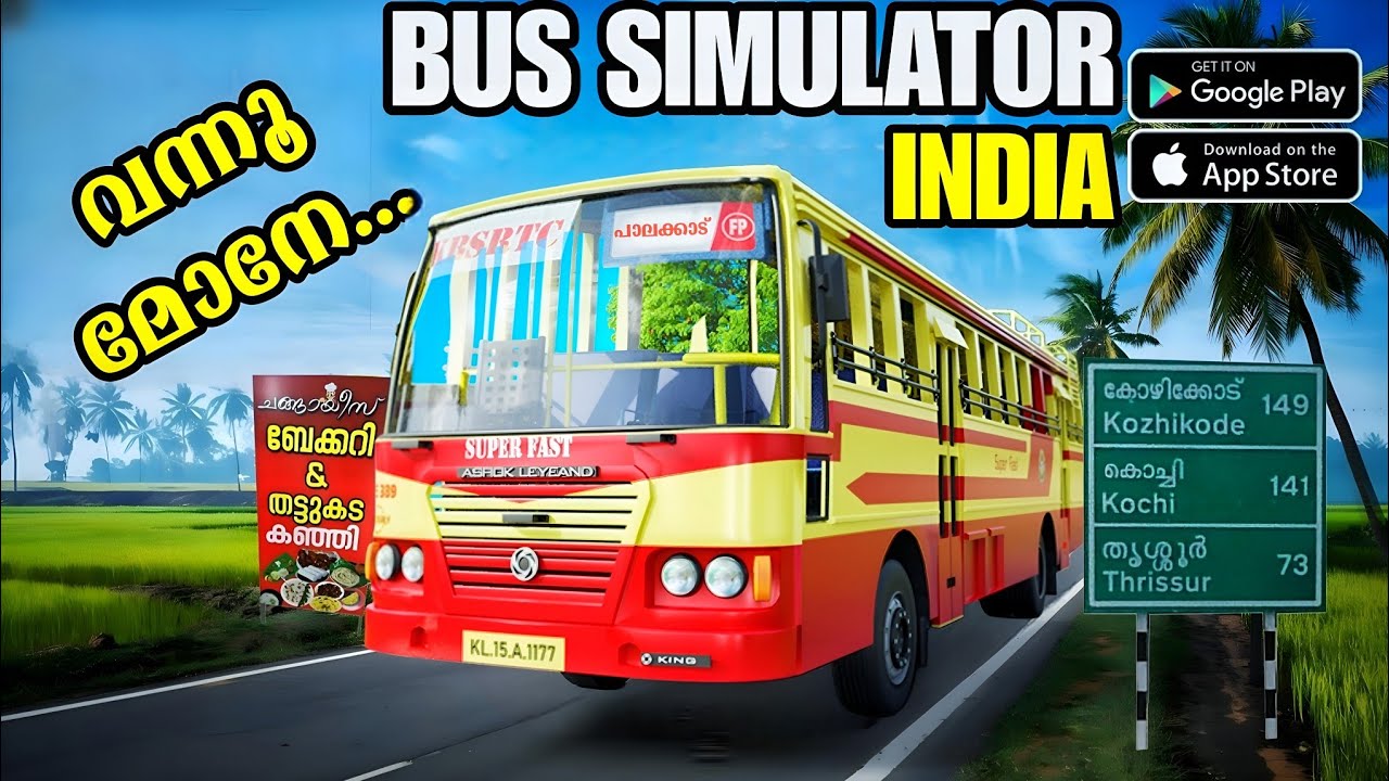 Indian Bus Simulator with Kerala Routes😍