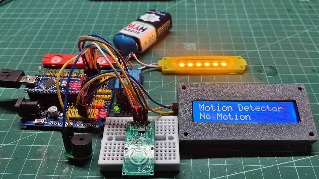 Motion Detection System Using The RCWL-0516 Microwave Radar Sensor #arduino @TECHAB254