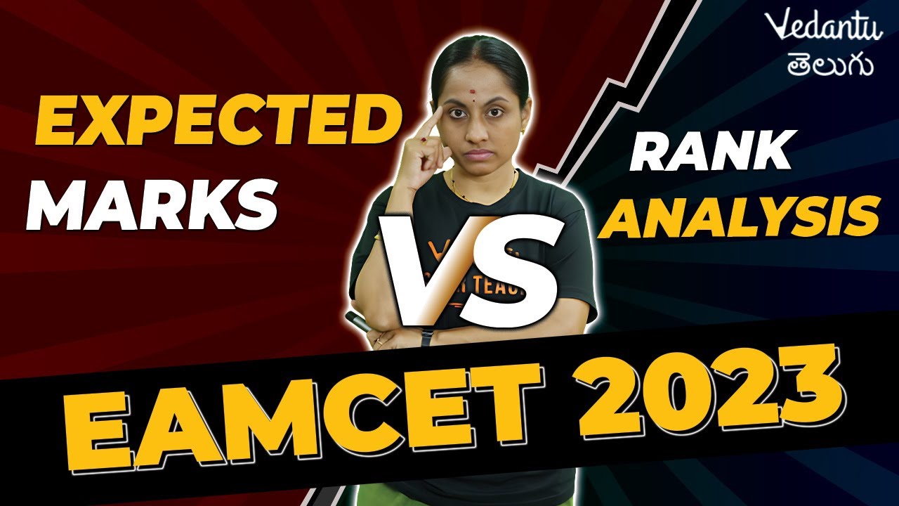 Expected Marks Vs Rank Analysis | EAMCET 2024 | Ramadevi Mam | Vedantu Telugu