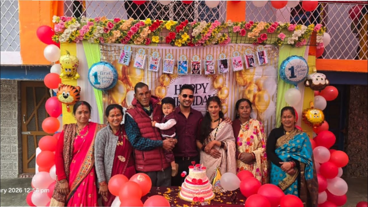 Part-1स्वास्तिक का पहला बर्थडे इस तरह मनाया 🥰