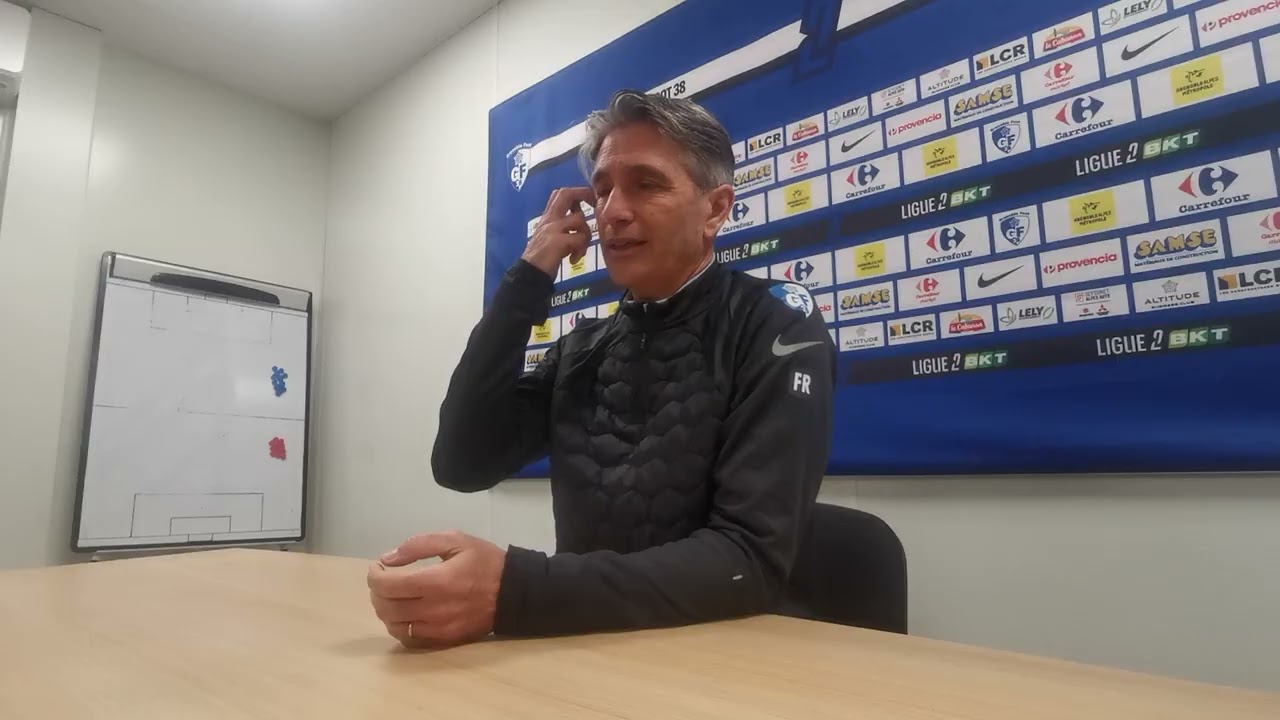 Point presse. Franck Rizzetto avant GF38 - Stade de Reims