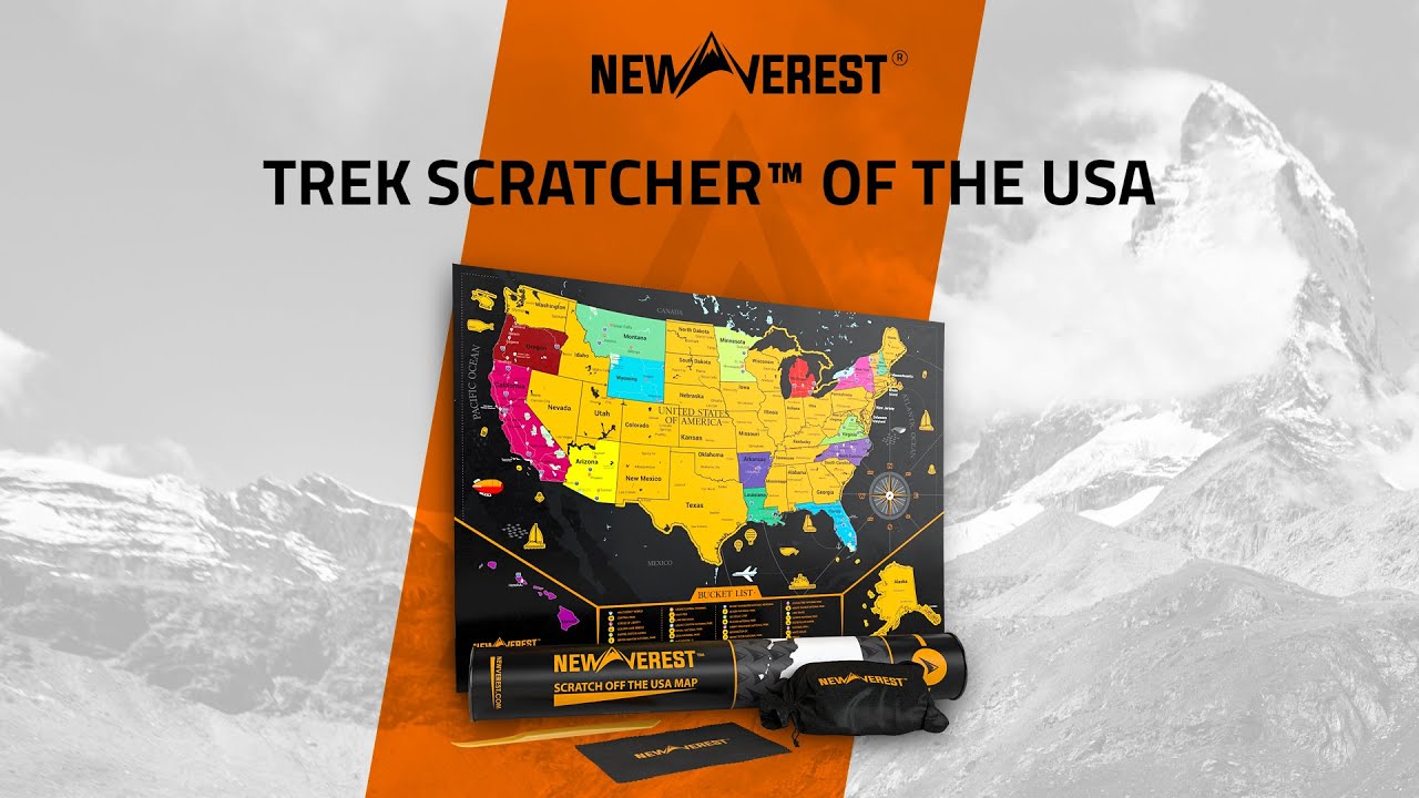 Scratch off Map of the United States by Newverest