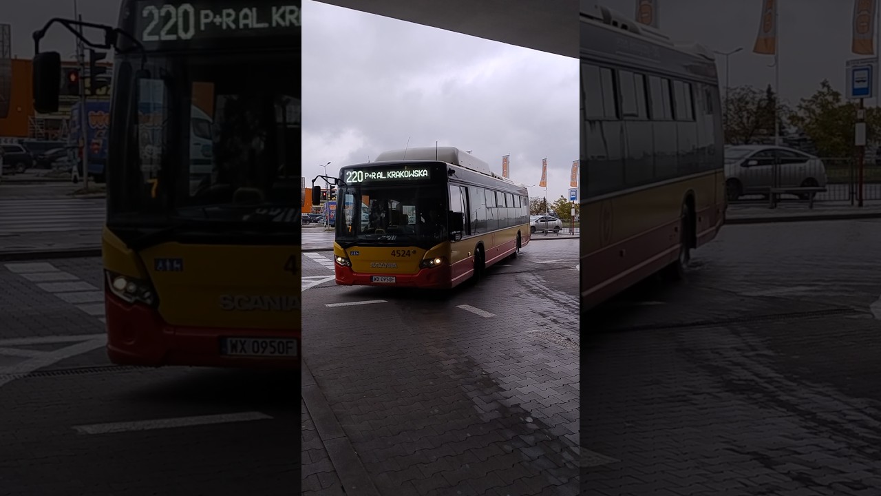 Scania Citywide MZA Warszawa wjeżdżająca na P+R Al. Krakowska #viral #scania #warsaw #poland