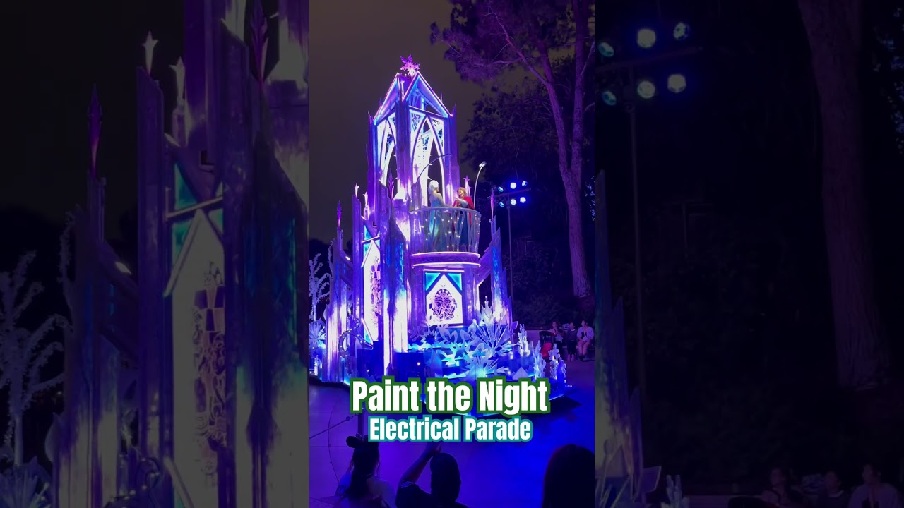 ✨ Paint the Night Parade POV! #disney #disneyparktour #paintthenight #electricalparade