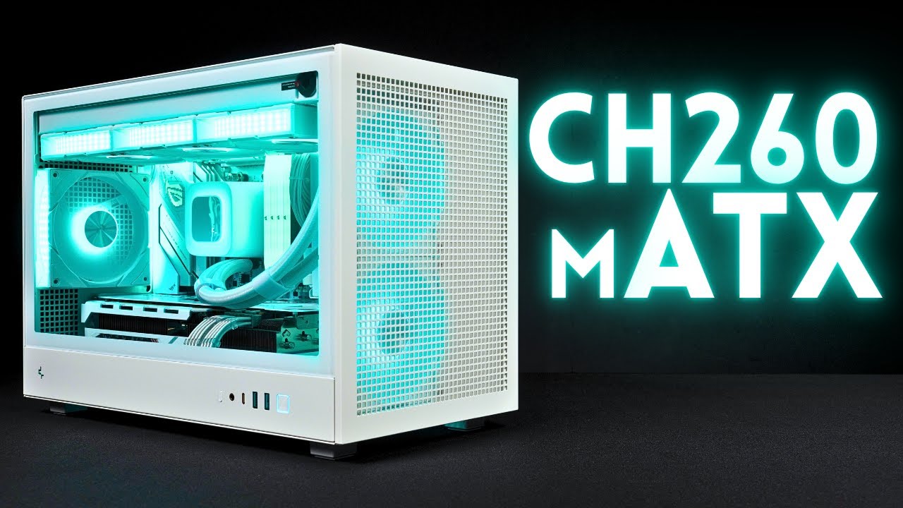 The CLEANEST White PC 2025? DeepCool CH260 SFF Build | 7800X3D RX 7800XT