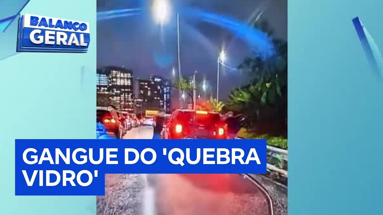 Gangue do 'quebra vidro' aterroriza motoristas em São Paulo