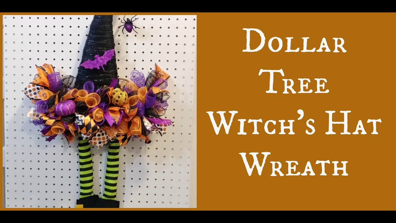 Dollar Tree Witch's Hat Wreath