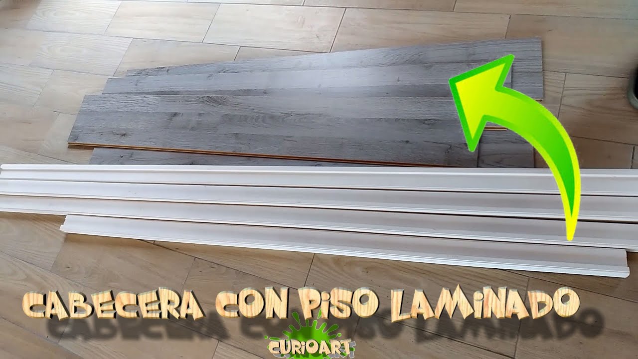Como hacer una cabecera  para cama con sobras, Reciclaje piso laminado