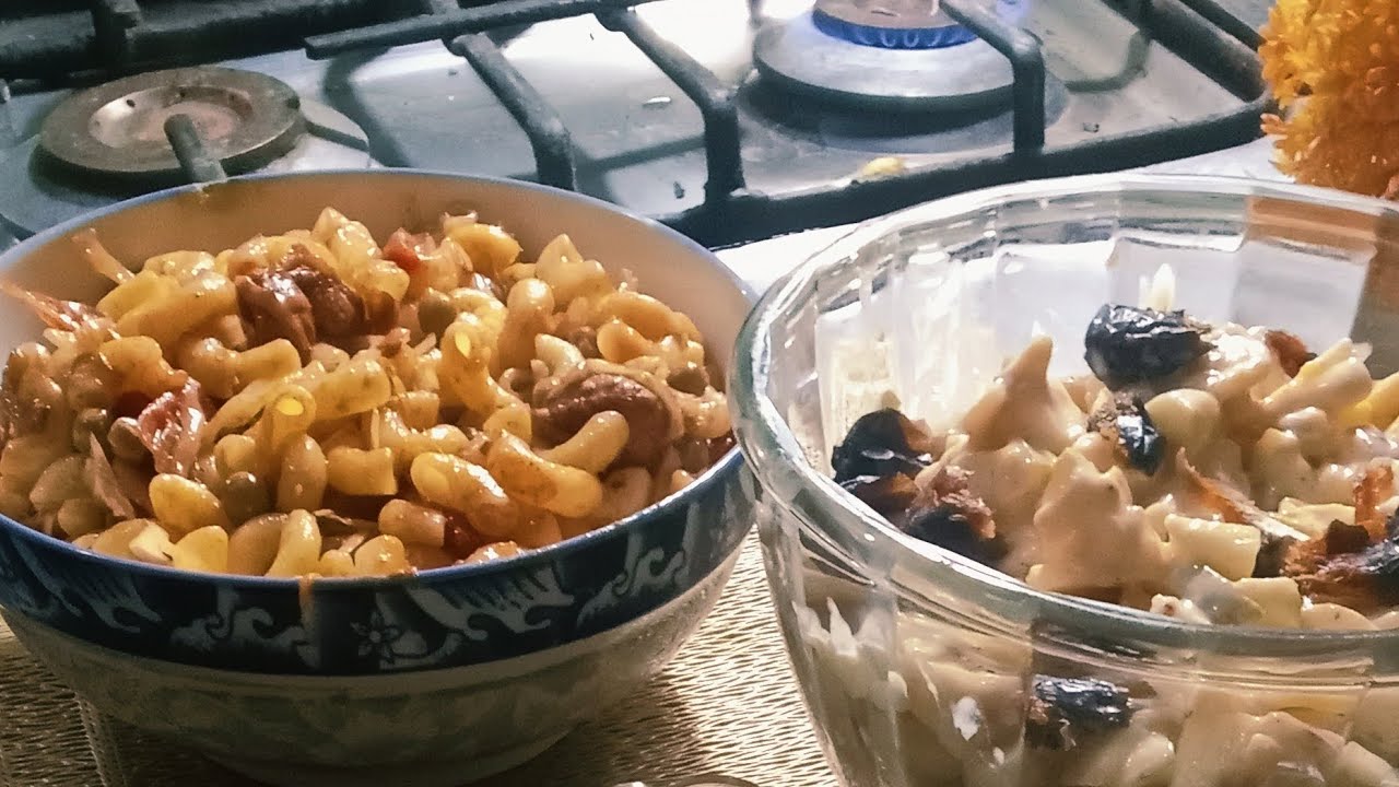 Macaroni and fruitchart @7KitchenQuest 