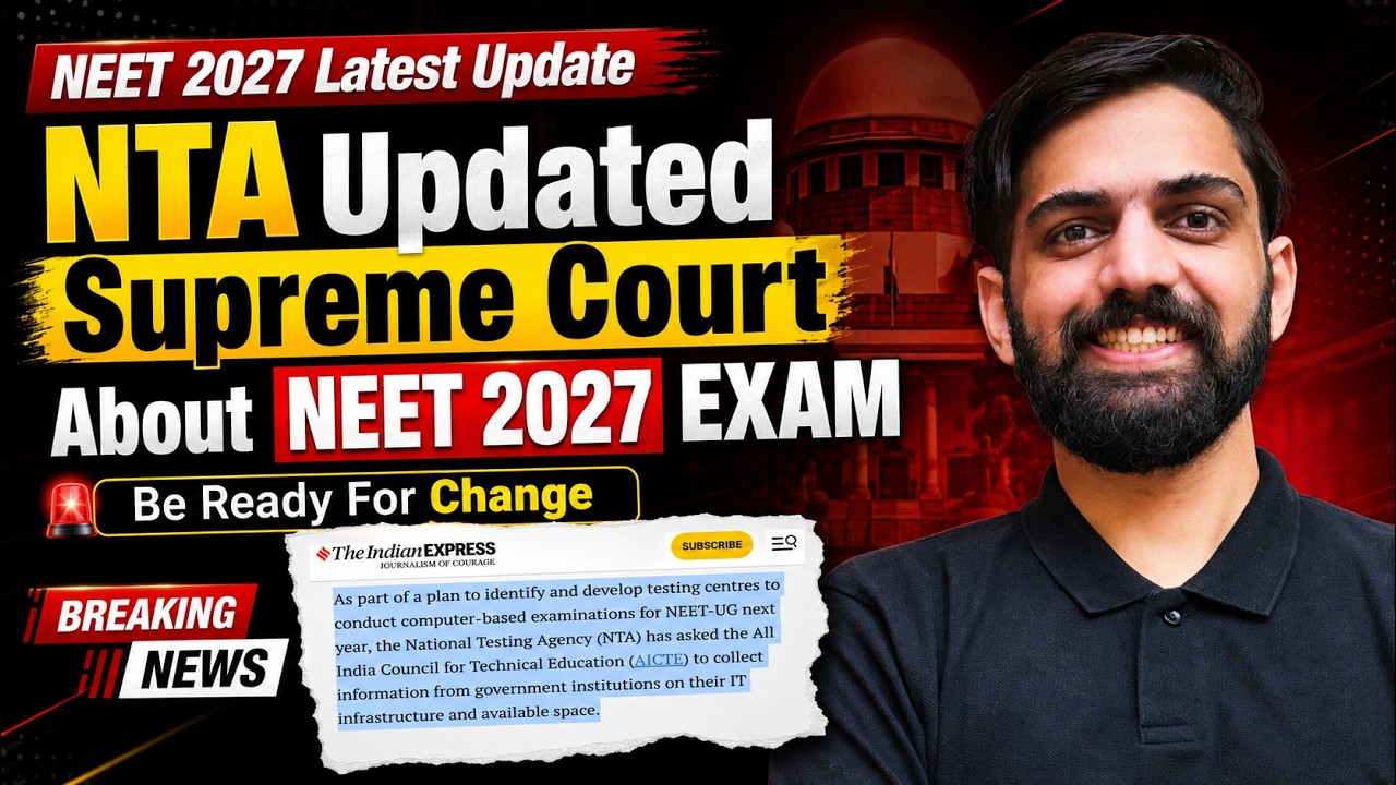 NTA Reply in Supreme Court NEET 2027 | NEET 2027 Latest Update NTA | NEET UG 2027 latest News Today