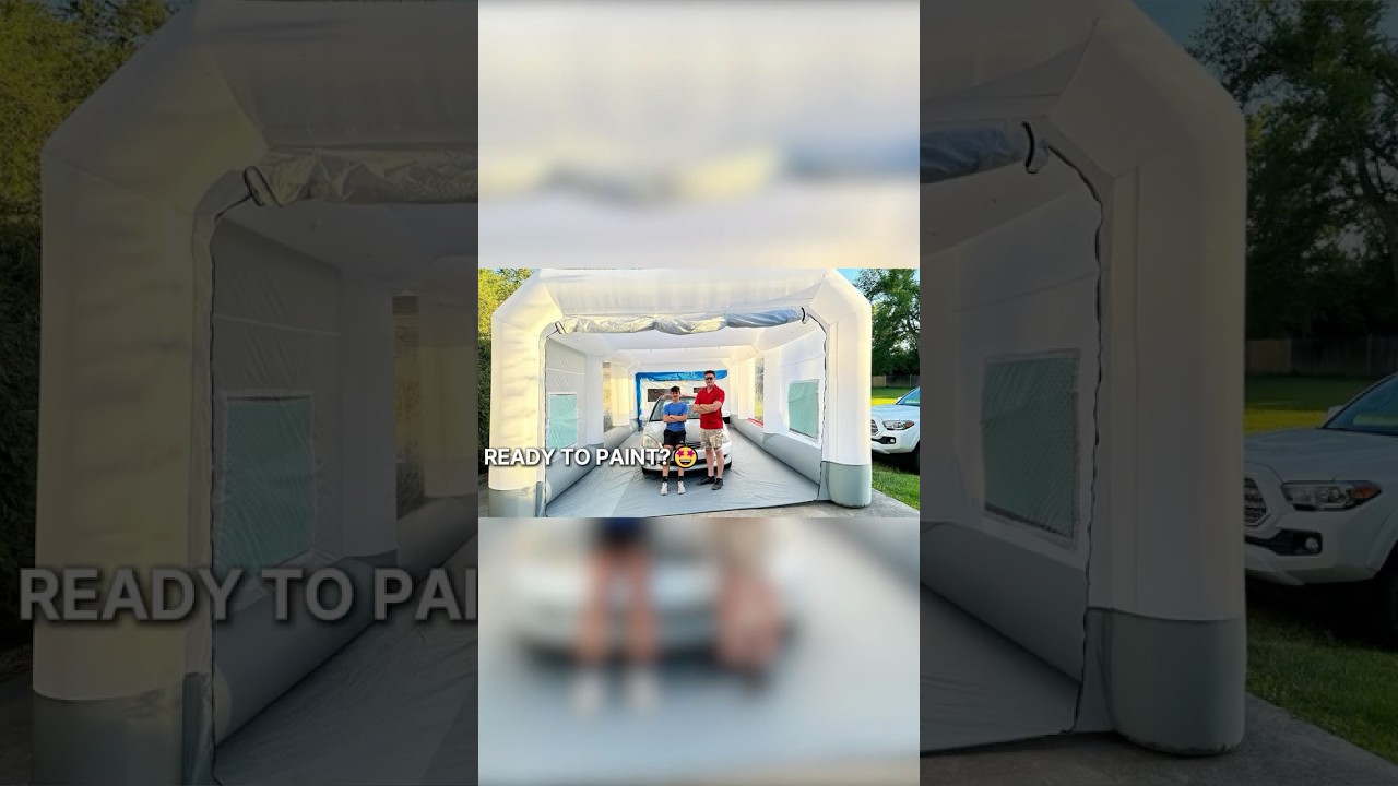 OMG! I Saved $2,000 on Car Paint With This GORILLASPRO Inflatable Paint Booth at Home!💸
