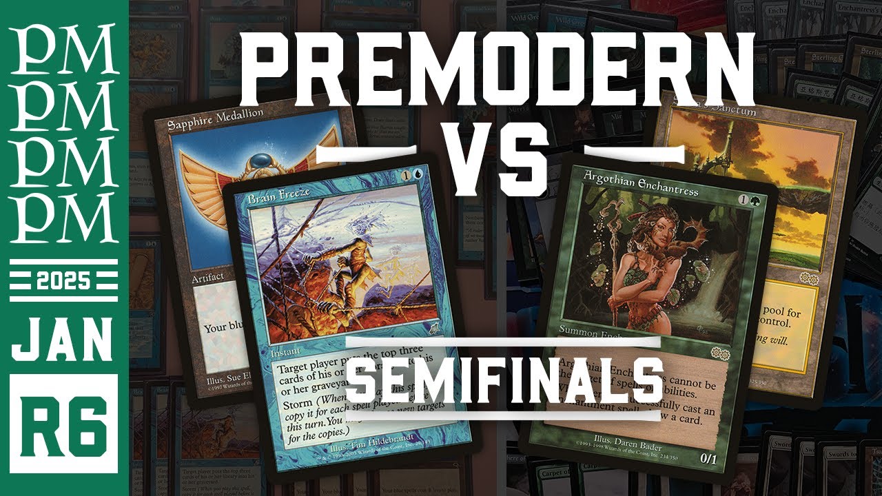 Frantic Storm против GW Enchantress — 6-й раунд — турнир Premodern MTG в январе 2025 г.