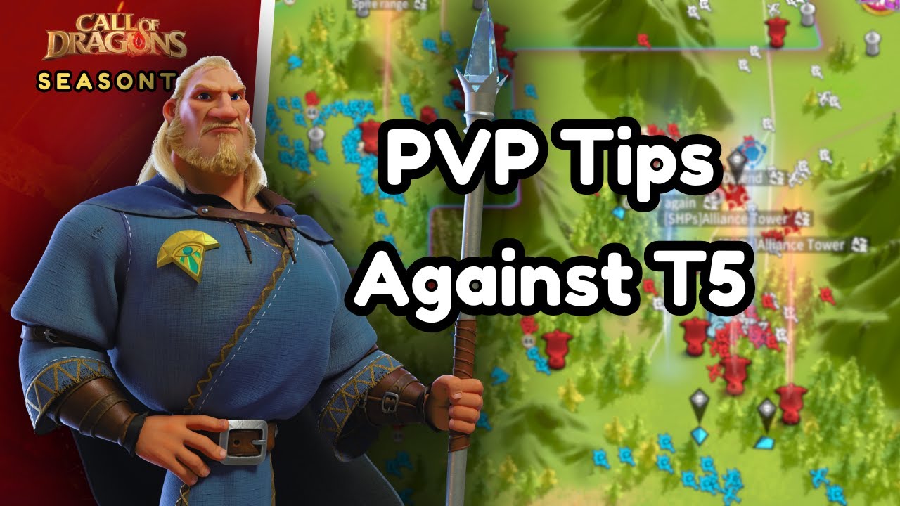 F2P Vs T5s Combat Gameplay Call Of Dragons (Huge War, Spire, Behemoth)