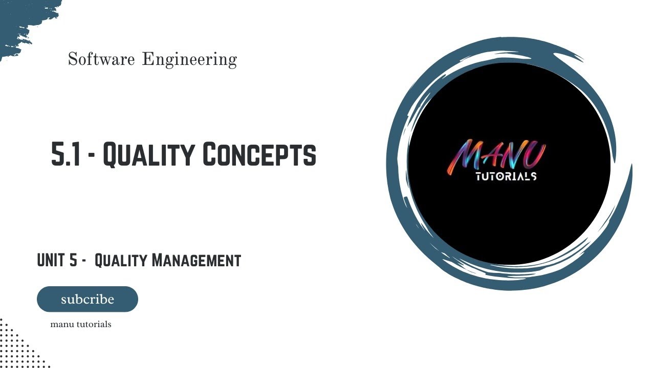 5.1 - Quality Concept in software engineering