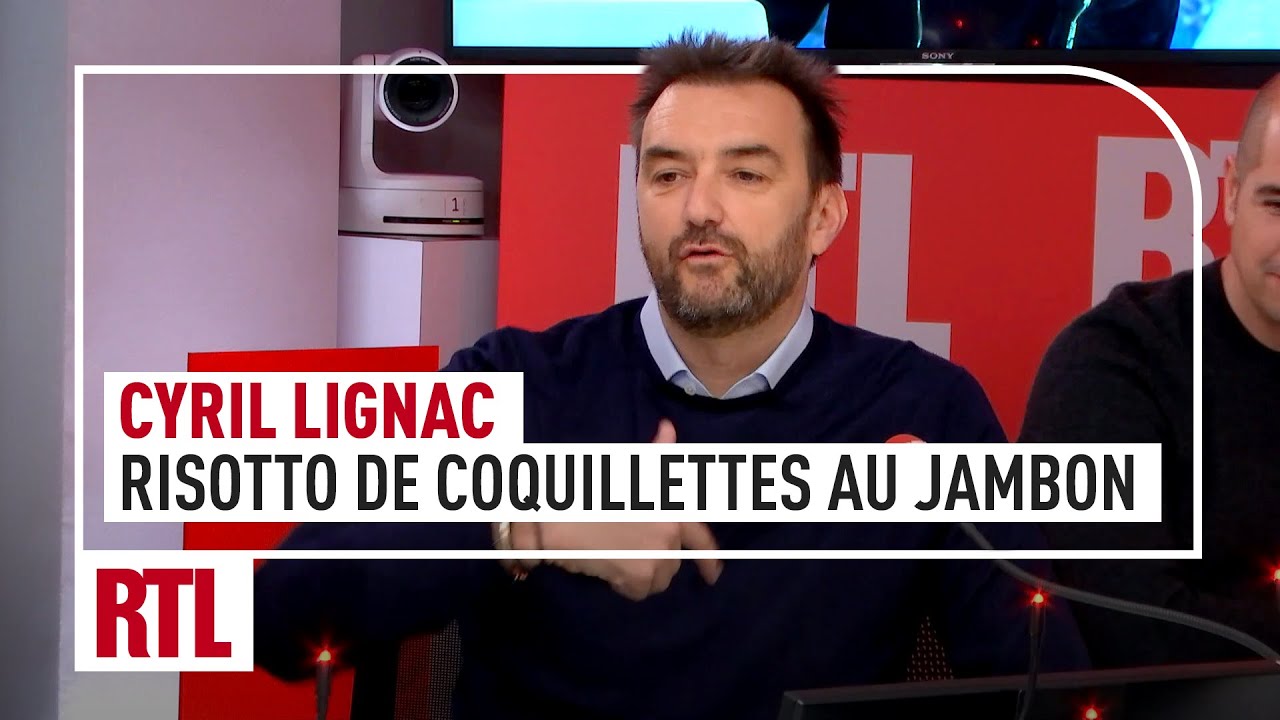 Cyril Lignac : risotto de coquillettes au jambon