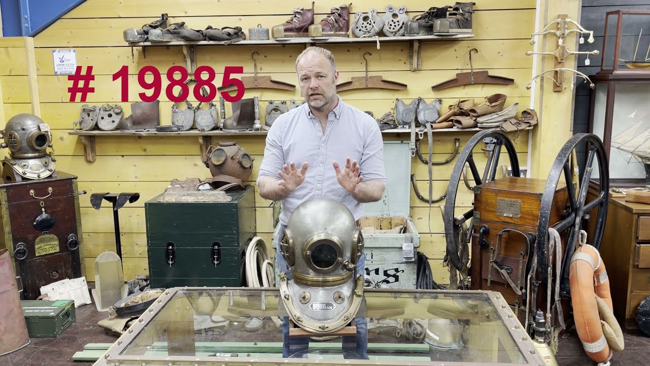Don Shires Siebe Gorman 12 Bolt Diving Helmet - up close