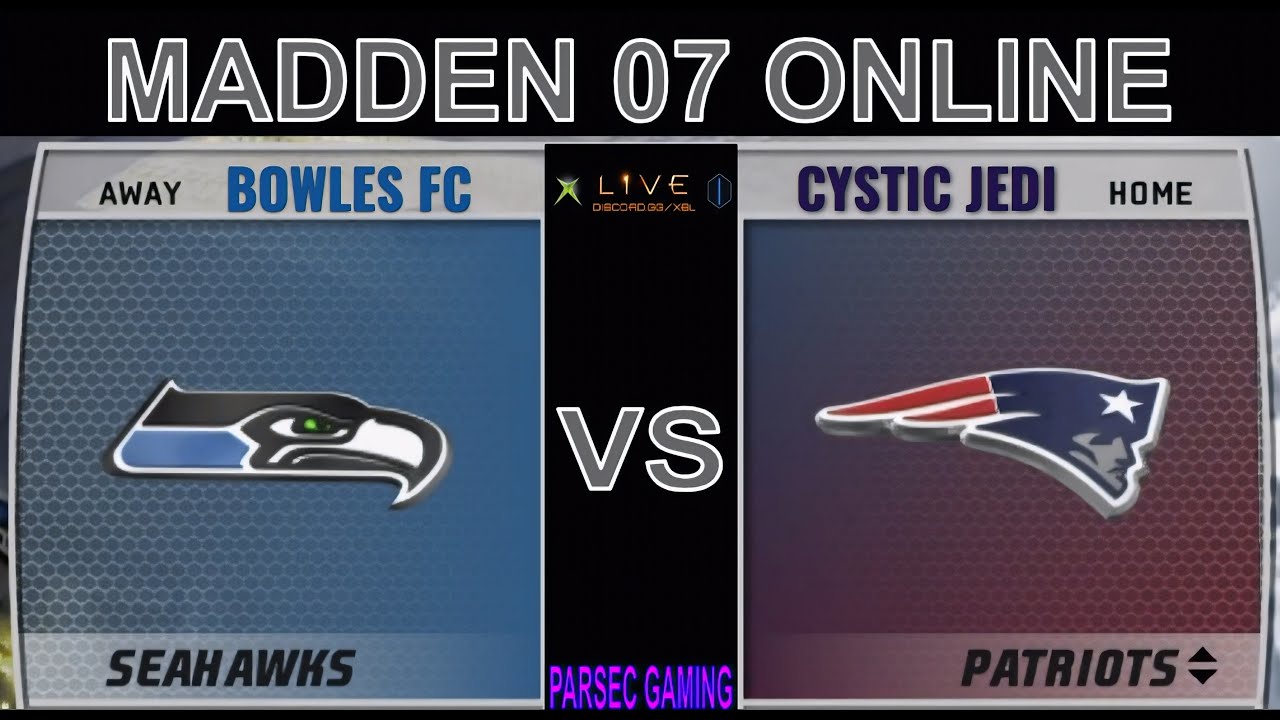 SUPER BOWL MATCHUP in Madden 07 Online Using PARSEC! Bowles FC vs Cystic Jedi.