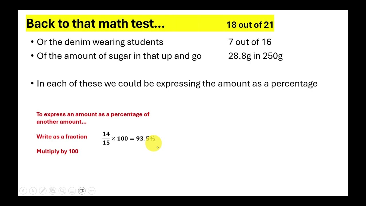 Express as a percentage