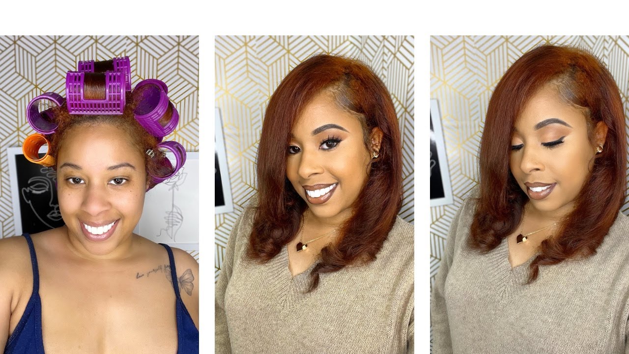 Heatless Roller Set On my Heat Damaged Hair Using New Products!