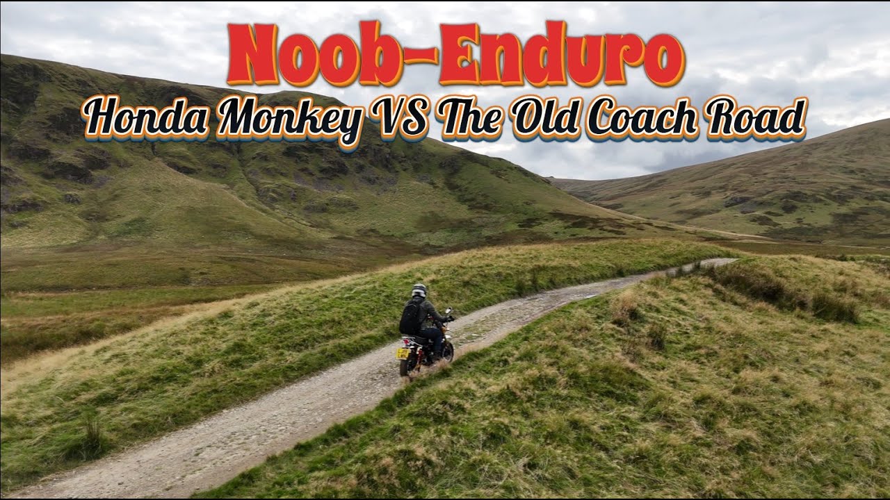 Noob Enduro: Episode 4 - Trail Riding the Honda Monkey on The Old Coach Road