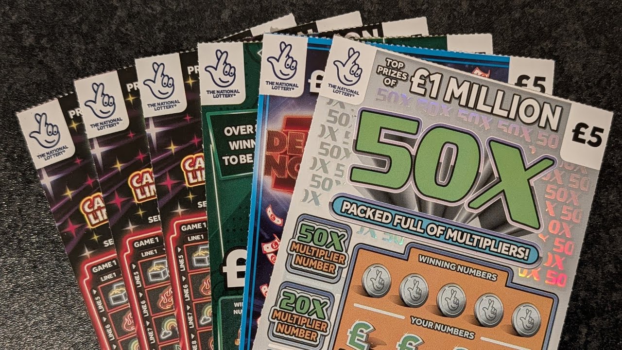 &pound;30 Mix of &pound;5 Allwyn UK National Lottery Scratch Cards, Strip Vs Cherry Picked