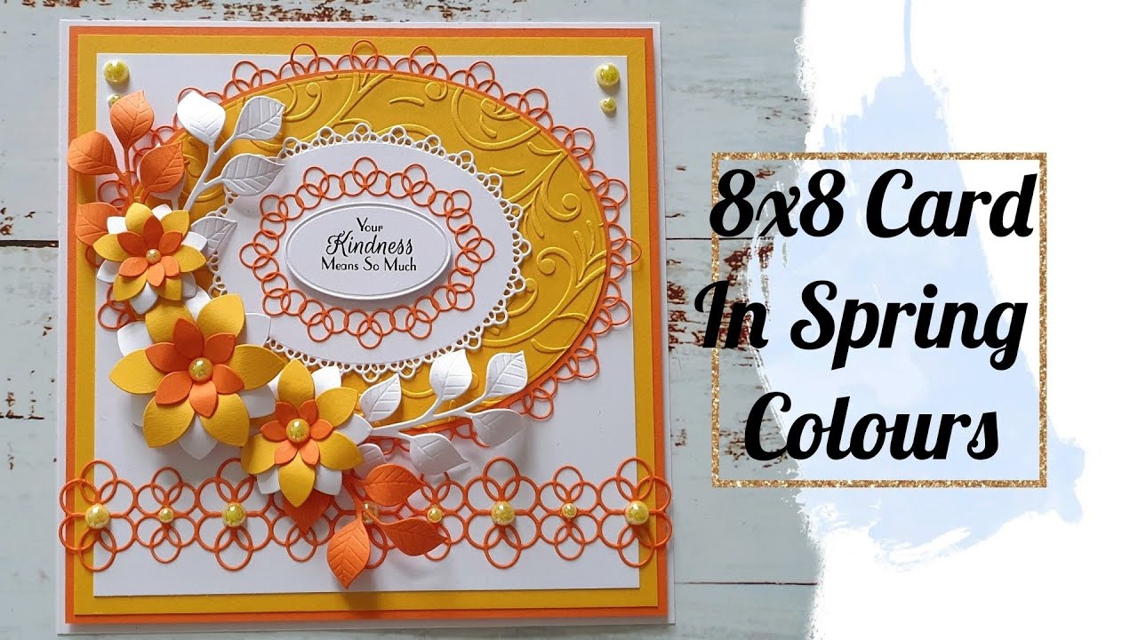 8x8 card in Spring Colours • Charming Collection 2