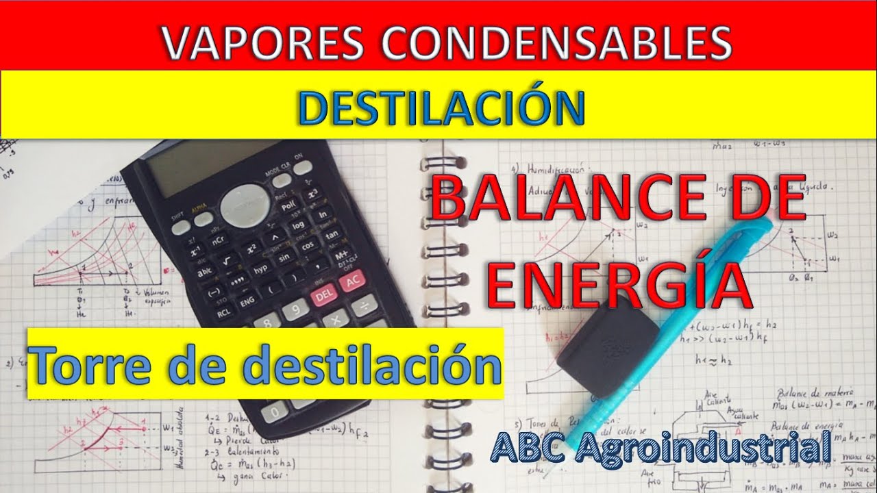 Balance de energía columna de destilación