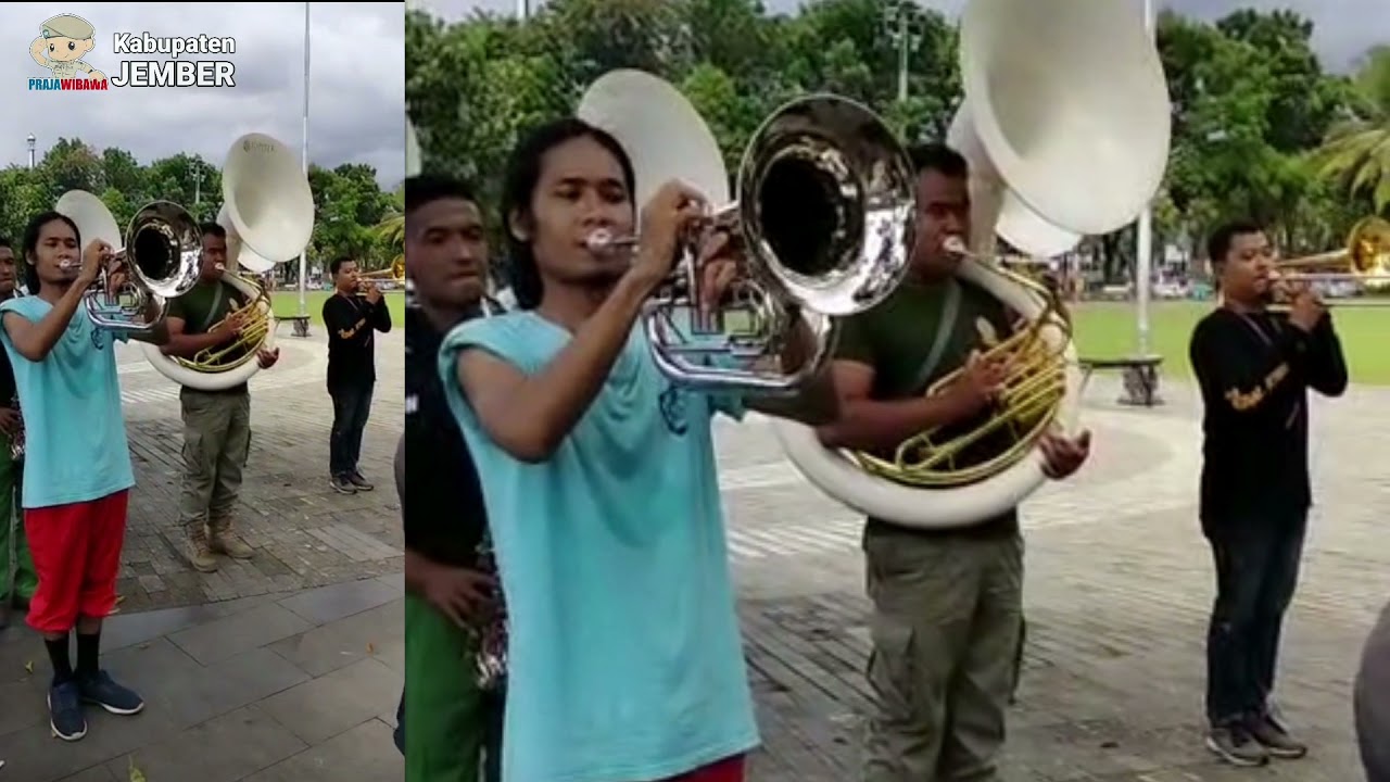 JEMBER BANGKIT versi Korps Musik SatpolPP Jember