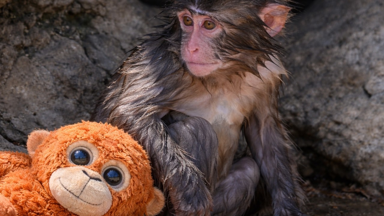 A Big Monkey Pushed Punch Into the Water… What Happened Next Shocked Everyone