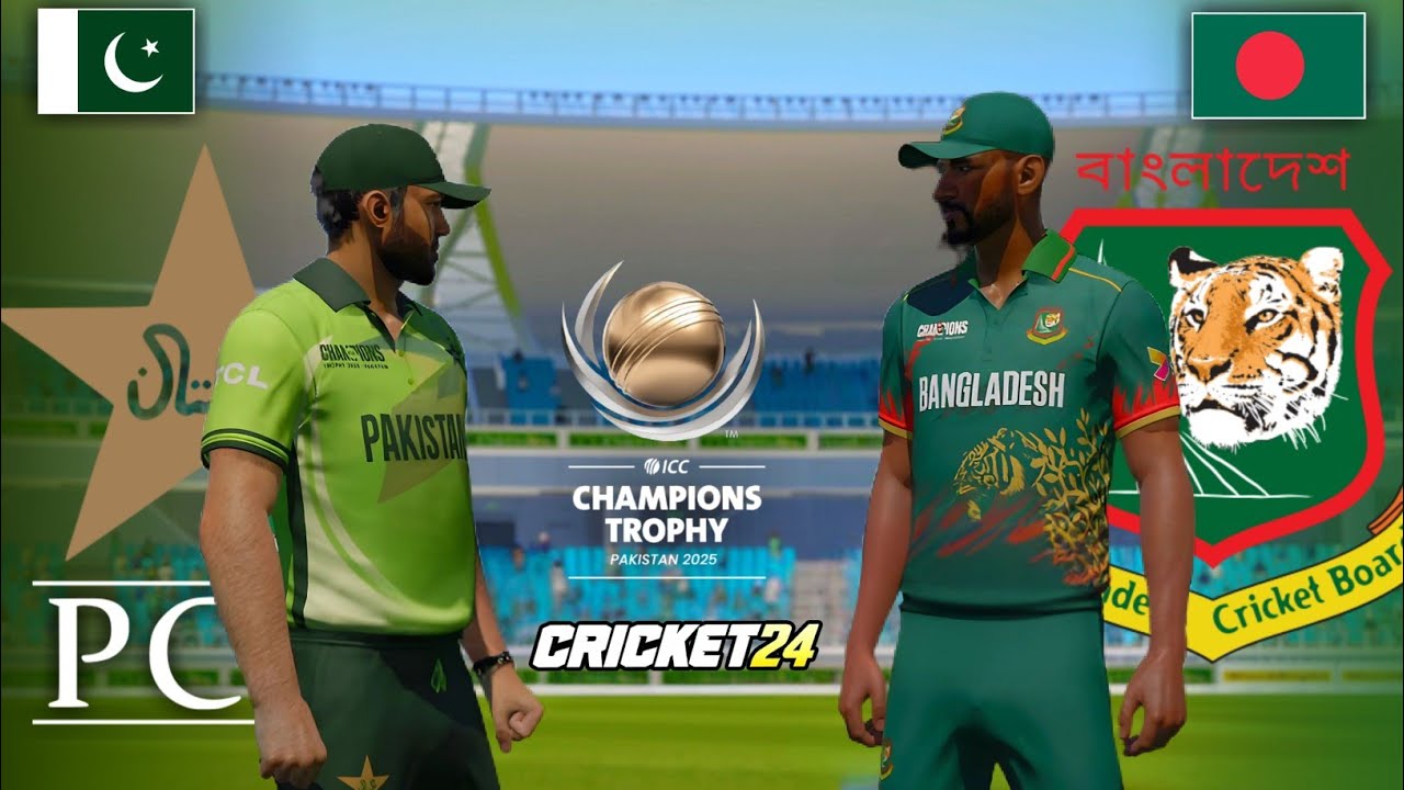 Pakistan vs Bangladesh - ICC Champions Trophy 2025 - Cricket 24 Gameplay