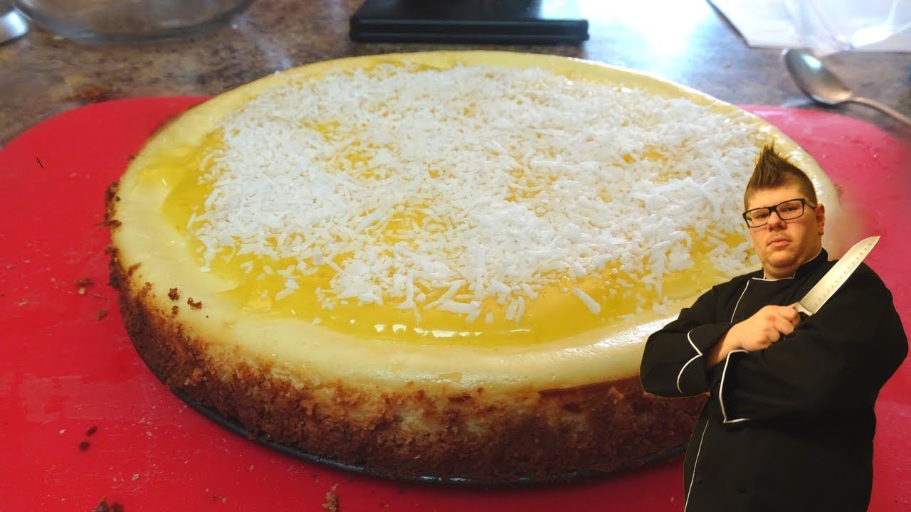 Lemon Lime Cheesecake With Coconut Crust
