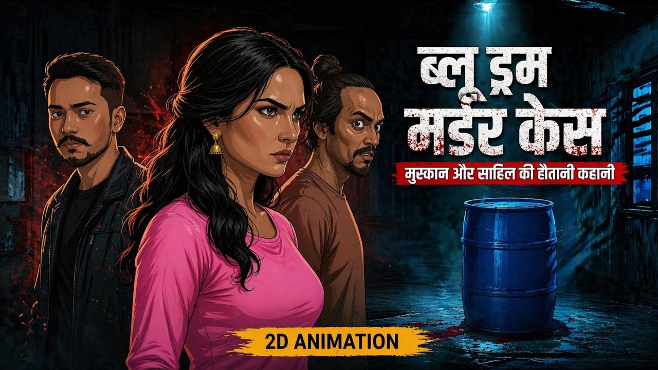 The Blue Drum Murder Case : Sahil and muskan sinister story | 2d animate