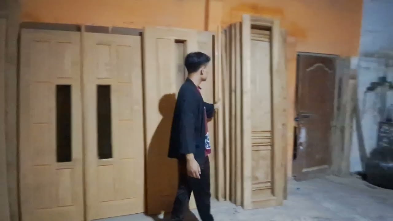 Harga Pintu Kupu Tarung Kayu Jati Perhutani Kualitas Kering Oven Mulai 1 Jutaan
