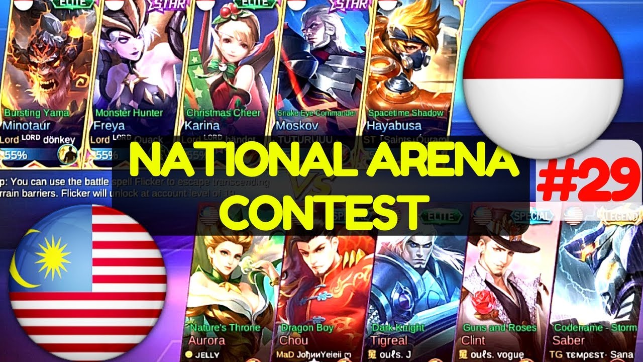 Malaysia VS Indonesia [2nd Game 220617] | National Arena Contest Mobile Legends