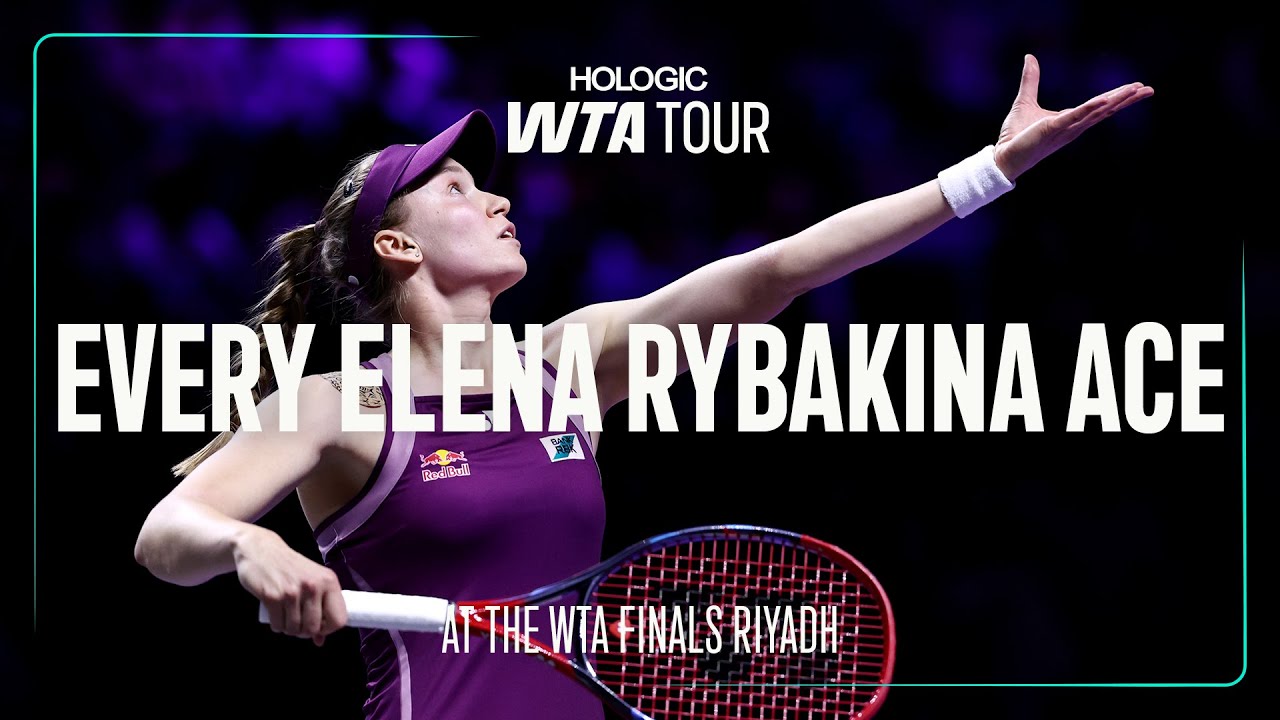 Елена Рыбакина на финале WTA-2025 в Эр-Рияде