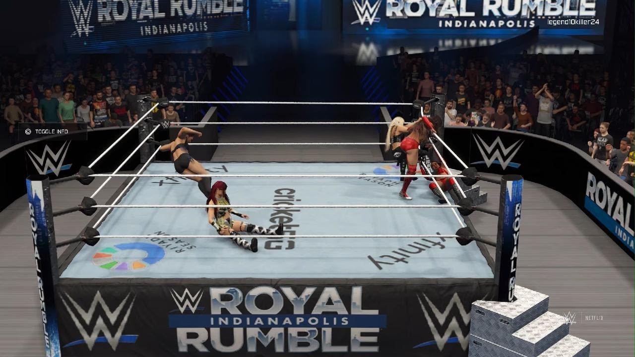 The 2025 Women's Royal Rumble match In WWE 2K25